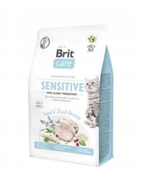 Brit Care Cat Grain Free Insect&herring Sensitive 400 g granule pre dospelé mačky s citlivým zažívaním