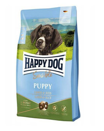 Happy Dog Sensible Puppy, granule pre šteňatá, 1-6 mesiacov, jahňacie / ryža, 10 kg