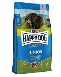 Happy Dog Sensible Junior granule pre šteňatá, 7-18 mesiacov, jahňacie / ryža, 10 kg