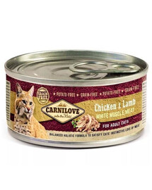 CARNILOVE Cat chicken & lamb 12x 100 g kuracie a jahňacie pre mačky