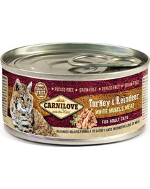 CARNILOVE Cat morka a sob 12x 100 g morka a sob pre mačky