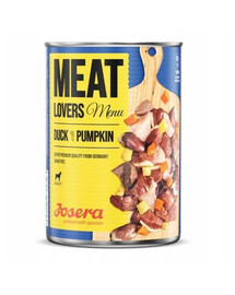 Josera Meat Lovers Menu Kačica s tekvicou konzerva pre dospelých psov 400 g