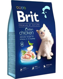 BRIT Cat Premium by Nature Kitten kura 8 kg granule pre mačiatka 8 kg