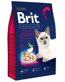 BRIT Cat Premium by Nature krmivo pre sterilizované mačky kuracie krmivo 8 kg pre dospelé mačky, sterilizované 8 kg