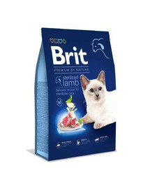 BRIT Cat Premium by Nature krmivo pre sterilizované mačky jahňacie 800 g