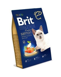 BRIT Cat Premium by Nature pre dospelú mačku s lososom 800 g