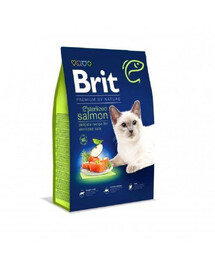 BRIT Cat Premium by Nature krmivo pre sterilizované mačky losos 800 g