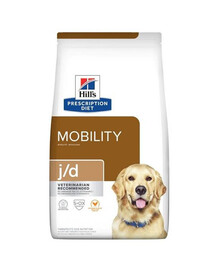 HILL'S Prescription Diet Mobility krmivo pre psov s ošetrujúcim komplexom na kĺby 4 kg