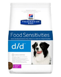 HILL'S Prescription Diet Canine Food Sensitivity Duck & Rice krmivo pre psov s citlivým tráviacim systémom 4 kg