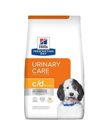 HILL'S Prescription Diét C/D Urinary Care Multicare granule pre psov s močovými problémami 4 kg