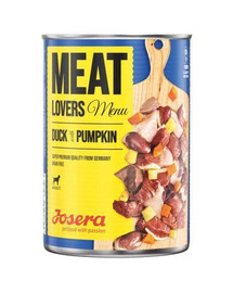 JOSERA Meatlovers Menu konzerva pre psov s kačicou a tekvicou 6x 400 g