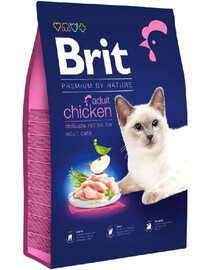 BRIT Cat Premium by Nature Adult chicken granule pre mačky s kuracím mäsom 8 kg