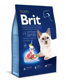 BRIT Cat Premium by Nature Sterilised lamb granule pre mačky s jahňacím mäsom 1,5 kg