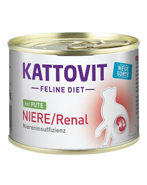 Kattovit Niere/Renal konzerva pre mačky s ochorením obličiek 185 g