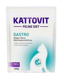 KATTOVIT gastro Diet For Cats granule pre mačky s ochorením tráviaceho ústrojenstva 1,25 kg