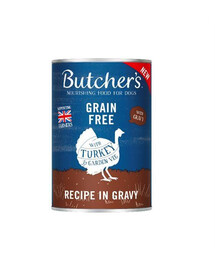 Butcher's Original v omáčke, kúsky s morkou v omáčke, 400 g mokrého krmiva pre psov, 400 g