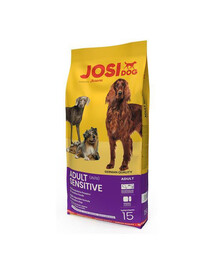 JosiDog Adult Sensitive 15 kg granule pre dospelé psy s citlivým žalúdkom, 15 kg
