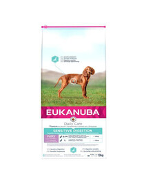 Eukanuba Dog Dry Daily Care Sensitive Digestion Puppy Chicken Bag granule pre šteňatá s citlivým žalúdkom 12 kg