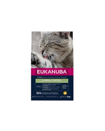 Eukanuba Adult Hairball Control Rich in Chicken granule pre dospelé mačky 10 kg
