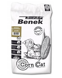BENEK Super Corn Cat Golden k podstielke pre mačky prírodnej kukurice 35 l