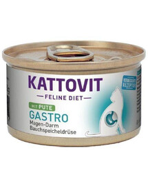 KATTOVIT Feline Diet Gastro Turkey morčacie 85 g