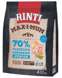 RINTI MAX-I-MUM Junior s kuracím mäsom pre šteňatá 4 kg