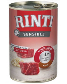 RINTI Sensible hovädzie mäso s ryžou 400g
