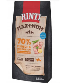 RINTI MAX-I-MUM Chicken granule pre psov s kuracím mäsom 12 kg