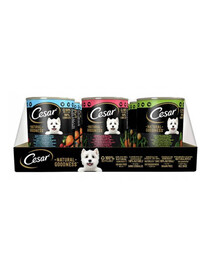 Cesar Natural Goodness 12x 400 g mix príchutí - konzervy pre dospelých psov