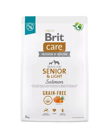 Brit care dog grain-free senior&light salmon granule pre starších psov s nadváhou 3 kg