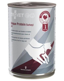 TROVET Unique Protein Turkey UPT pre psov a mačky morka 400 g