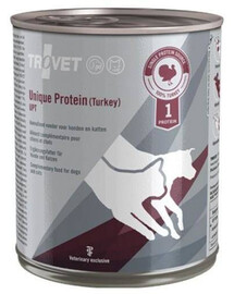 TROVET Unique Protein Turkey UPT pre psov a mačky morka 800 g