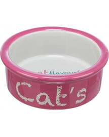 TRIXIE keramická miska pre mačky, ružová/sivá, 0,3 l/12 cm, vhodná pre TX-24791