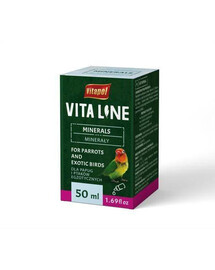 VITAPOL Minerály pre exotické vtáctvo 50 ml