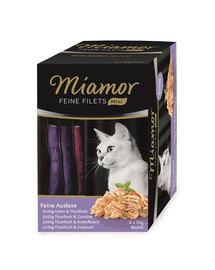 MIAMOR Feine Filets Mini Multibox v želé 8x 50 g kuracie mäso a tuniak
