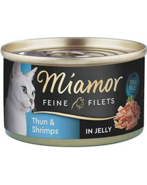 MIAMOR mačacie filety s tuniakom a krevetami v šťave 100 g