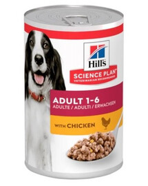HILL'S Science Plan Canine Adult Chicken mokré krmivo pre dospelých psov s kuracím mäsom 370 g