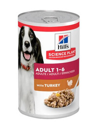 HILL'S Science Plan Canine Adult Turkey mokré krmivo pre dospelých psov s morkou 370 g
