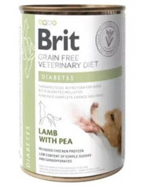 BRIT Veterinary Diet Diabetes Lamb&Pea krmivo pre psov pre cukrovku 400 g