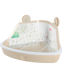 Zolux Malý rohový WC 320x230x145 mm béžový