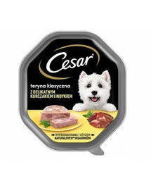 Tray Single Classic Terrine krmivo s kuracím a morčacím mäsom pre dospelých psov malých plemien 150 g