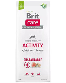 Brit care dog sustainable activity chicken insect granule pre aktívnych psov 12 kg