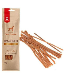 MACED Super Premium špagety s bravčovou pochúťkou pre psov 40 g