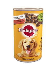 PEDIGREE Adult konzervy pre dospelých psov s kuracím mäsom a mrkvou v želé 12x 1200 g
