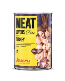 Josera Meat Lovers Pure Indyk 400 g konzerva pre dospelých psov