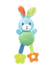 Plyšová hračka pre šteňa RIO králik zelená plyšová hračka pre psa