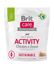 Brit care dog sustainable activity chicken insect granule pre aktívnych psov 1 kg