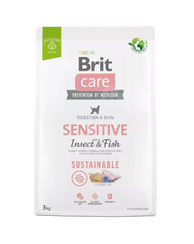 Brit care dog granule pre psov s citlivou pokožkou a srsťou 3 kg