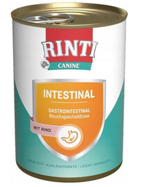 RINTI Canine Intestinal konzerva pre psov s hovädzím mäsom 400 g