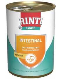 RINTI Canine Intestinal chicken konzerva pre psov s kuracím mäsom 400 g